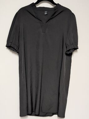 SHEIN Black V-Neck Dress